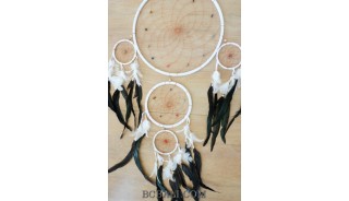 wind chimes dream catcher 5circle pendant feather bali handmade